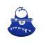 2016 New Design Funny Shapes FDA Silicone Baby Bib