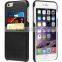 Mobile phone accessories soft leather case with card holders for iphone6