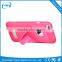 Plastic transformers PC + PU phone case with holder and standing leather back cover case for iphone 6s