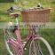 handwoven wicker bike basket dog carrier