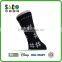 white well shape pattern black compression nylon sport socks