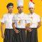 Designer Japanese executive fashion chef unfiorms with black apron