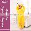 2015 Cheapest adult unisex Pikachu animal onesie pajamas