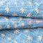 Hot sales sea blue color small Floral embroidery fabric, new design embroidery cotton fabric for garment