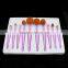 NEW design foundation brush for makeup synthetic oval bling makeup brush 10pcs