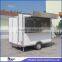 JX-FS280A Stainless Steel mobile fast food trailer with foldable advertising Board