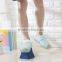 lowest price soft blue colour square plastic flower pot