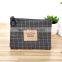 Concise style/Custom various designs jute canvas retro coin purse