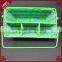 New kitchen storage tool green & blue plastic wicker woven utensil holder