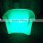 PE LED modern sofa furniture / night club plastic sofa set/ glow led sofa