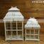 Vintage Wooden Candle Lantern Distressed Garden Lantern Set of 3 Wholesale