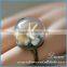 DIY Handmake Starfish Ring Nature Jewelry Glass Globe Ring