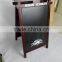 hot selling wooden standing menu chalkboard