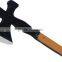 good quality camping axe with wooden handle TPR handle