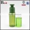 wholesale super price 50ml plastic spray bottle green color plastic spary bottle square shoulder 50ml plastic spray bottle