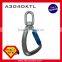 A304DKTL-3 Medium Aluminum Alloy Swivel Eye 25kN Load Indicator Snap Triple Lock Hook