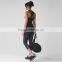 100% cotton plain black running vest for women