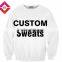 Custom plain collared sweat suits blank mens sweaters crewneck sweatshirt2016