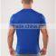 High Quality Performance Mens Sports Training T-Shirt Navy Blue 100% Cotton Tapered Fitness T Shirt Muscle Gym Fitted T-Shirt