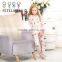 Customized Flowerish Slim Fit New Model Fashion Girls Pajamas Set