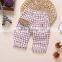 Wholesale sweet baby pants simple design plaid baby pants