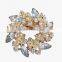 zm53221a high quality fashion women flower alloy brooch with gold plated