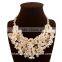 Western style luxury fashion necklace candy color flower jewellery
