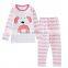 S16063A wholesale cotton children pajamas set two pieces sleepwear