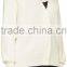 Raglan Sleeve Y-Neck Collared Ivory White Rib Knit Cashmere Cardigan for Women