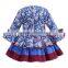spanish flower girl dress baby cotton frock design for 3 years old girl wear