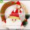 Wholesale christmas wreath decorations Santa And Snowman Fabric Christmas Wreath Christmas tree decoration