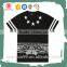 Custom mens scoop neck black screen print tshirt