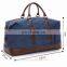 Travel Duffel Bag Luggage Sports Gym Water Resistant Canvas Blue