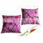 Indian Handmade Kantha Cushion Cover Throw Bird Print Decorative Kantha Floral Cushion Covers