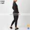 Chinese supplier oem 2017 charcoal clothing with choker neck plain sport tracksuit custom