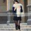 Beige Color Fancy Tibet Mongolian Lamb Fur Scarf