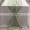 TR041#102 silk crepe de chine fabric green table runner wedding