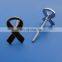 black awareness ribbon car emblem