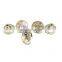 17mm alloy metal button, embossed custom logo button