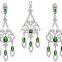 Rhinestone Diamond set with earings ring and necklace