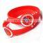 New party favor printed silicone wristband with custom design logo