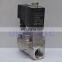 AIRTAC Normally open high temperature steam valve 100psi 2 way solenoid electric stainless water valve 1/2 3/4 inch AC220V PTFE