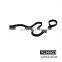 Black Comfortable Traffic Contral Handle Adjustable Durable Dog Leash