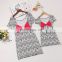 mom daughter dresses Totem Print Bowknot Mini Dress Mom and daughter matching clothes mother daughter dresses
