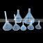 Plastic Funnel Set Wide Mouth All Purpose Clear Kitchen Lab Funnel