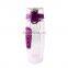 Flip Top Lid Dual Anti-Slip Grips BPA Free 32oz Sport Fruit Infuser Water Bottle with Custom Logo