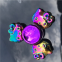 Three leaf colorful fingertip gyro decompression toys