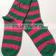 2015 hot saling women bright-coloured socks stripe sock