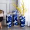 Hotel villa courtyard decoration hand-painted blue and white large vase