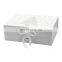 Custom decorative paper cardboard white Christmas gift boxes with magnetic lids